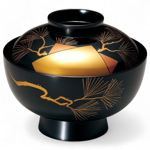 J-kitchens 塗師細工 お椀 木製 本堅地 漆ペンキ塗り 手ペンキ塗り 磨き蒔絵 PID-526615 日本製