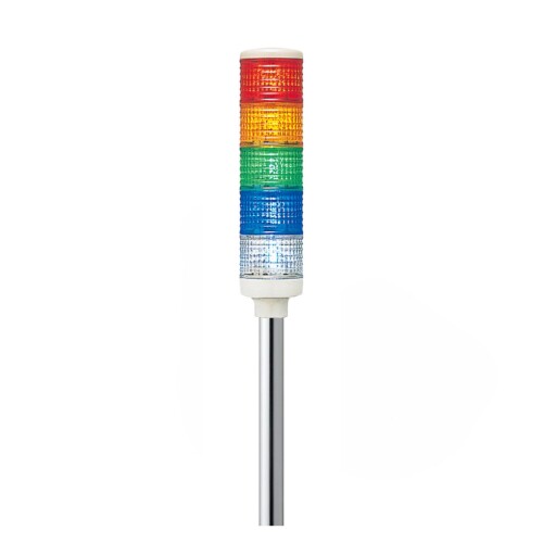 シュナイダーエレクトリック (Schneider Electric) 積層式LED見せびらかす灯 [ファイ]60 LEUTつづき物(点滅 呼びりん付き添い人) 極点 AC/DC12V 5段 赤 黄 緑 青 白 ARRLEUTWB-12-5