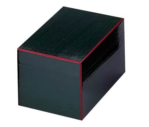 中村湖彩(Nakamura Kosai) 茶箱 深緑 サイズ:縦14.6x横21.4x高さ13.4cm 利休茶箱 青面朱｜マニッシュボーイ