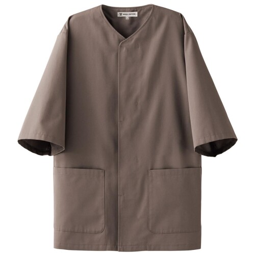 (七つ制服) EA3076-8 厚地の外套・兼・七分 グレージュ L