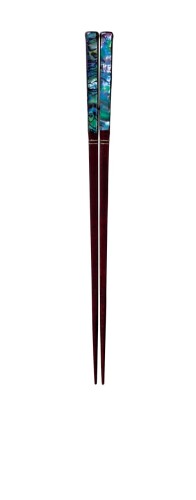 カワイ 螺鈿 宝山 箸 朱 21糎 127460