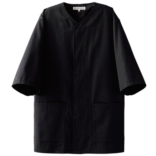 (七つ制服) EA3076-9 厚地の外套・兼・七分 黒いこと LL