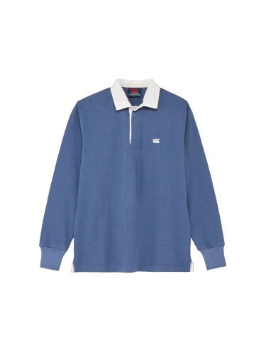 (カンタベリー) ラガーシャツ SOLID COLOR RUGBY JERSEY ロイヤルブルー XS