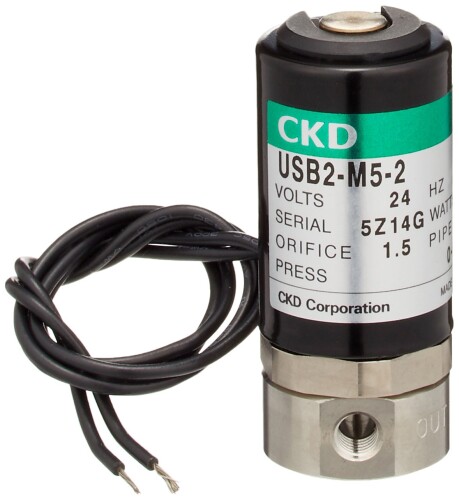 CKD 小形直動式2ポート弁 通電時開形 USB2-M5-2-DC24V