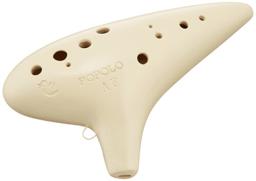POPOLO ポポロ オカリナ STANDARD(スタンダード) アルトF アイボリー S-AF|マニッシュボーイ