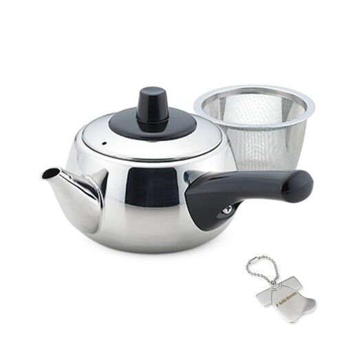 J-kitchens Harmony 急須 ステンレス鋼 製 茶こし 付 S 日本製 一風変わった曳き船付