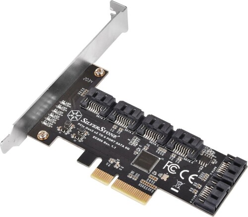 SilverStone 6界面SATA Gen3 (6Gbps)Non-RAID PCI Express Gen3 x2 押しひろげる歌留多 SST-ECS06
