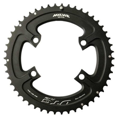 ミケ（MICHE） UTG R81 FC-R8100相応う アウターチェーンリング 56T 黒いこと シマノ12S用