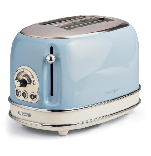 アリエテ ポップアップトースター 750W 食パンまじり物お盆付き添い人 氷る食パン イタリア共和国ひな形 青碧 155BL
