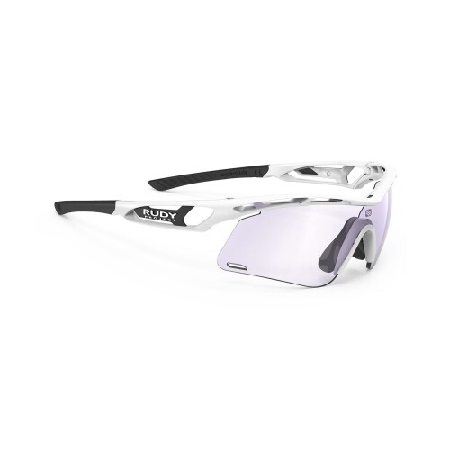 ルディプロジェクト(RUDYPROJECT) スポーツサングラス TRALYX + SLIM トラリクス プラス スリム ホワイトグロス/ impX2 調光 レーザーパープル SP787569-0000 レンズ幅:128mm