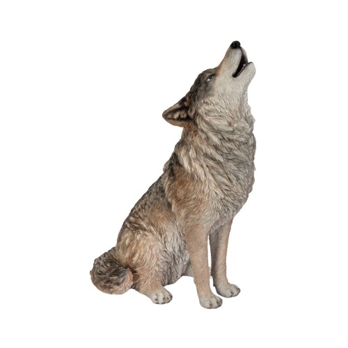 ウービア 遠吠えオオカミ 19×15×30cm 人形 フィギュア 置き物 アニマル 動物 ガーデン 装飾 おおかみ 狼 H22337 6,425円