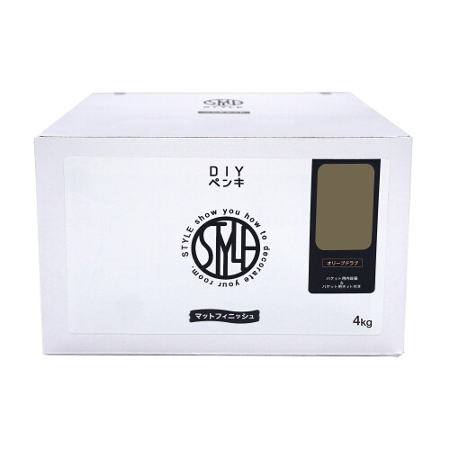 ニッペ えの具 えの具 STYLE DIYえの具 4kg オリーブドラブ 水溶性 つやなし 屋内 日本製 4976124887147