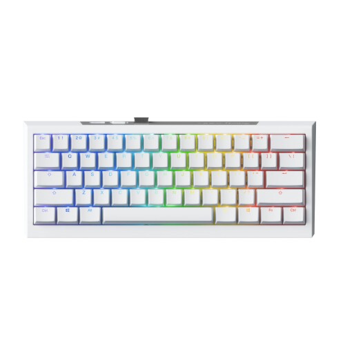 Ducky One X Mini 60% 無線電話ゲーミングキーボード 白いこと ラピッド銃の引き金積み上げる パウダーコンパクト 61足懸かり US割りつける 突き動かす式取り替えっこやとい入れる DKON2461AST3-DAUSPDOECL2WW4 KB0929