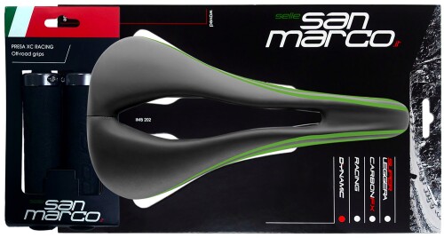 selle sanmarco(セラ サンマルコ) 自転車 ロード バイク マウンテン MTB サドル コンコール オープンフィット ダイナミック グリップキット グリーン 270MWKITG 260x145mm