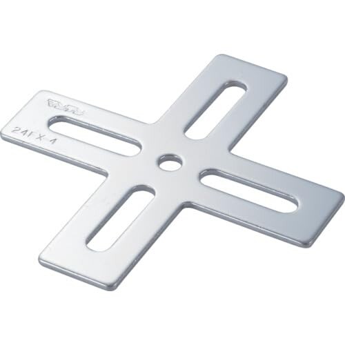 TRUSCO(トラスコ) ジョイント金具24型フラット クロム 寸法105X100 穴数5 TK24-FX4C × 20個