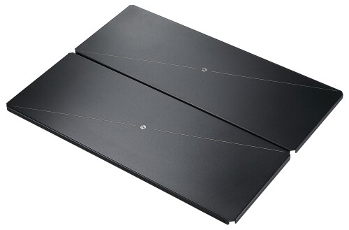 キャンピングムーン(CAMPING MOON) ミニマルラック 連結用 アルミ天板 テーブルトップ 2枚セット ブラック 黒ギア M23-2P