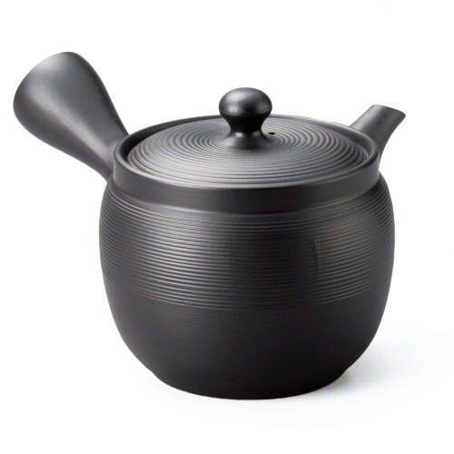 常滑焼 晶光黒窯変3号ツボ型線段 急須 480ml Y858