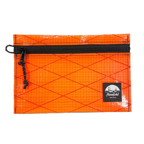 (フローフォールド) 化粧バッグ RS VOYAGER ZIPPER POUCH_MEDIUM Blaze Orange Sailcloth