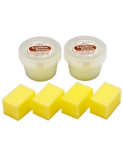 帆檣 革製品洗浄剤 なめし革力強さ 180g×2個書き割り 革製品の汚れた状態落としと手当ての2役