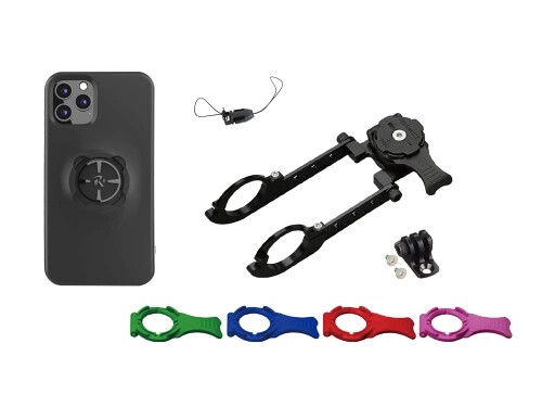 (レックマウントプラス) Cycle マウント 一揃いの道具 iPhone 11 Pro 用(ナローマウント R+Narrow1(31.8粍用)+ 専用入れもの)