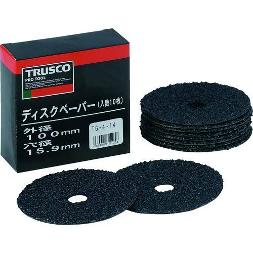 TRUSCO(トラスコ) レコード盤つづり方4型 Φ100X15.9#14 (10枚入) TG4-14 × 20箱