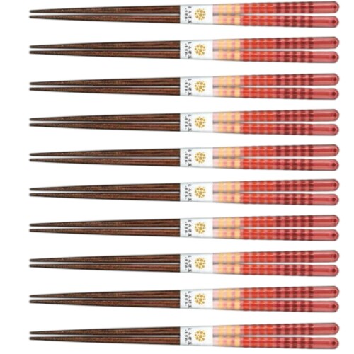 J-kitchens ひとそろえ 箸 10膳書き割り ( chopsticks set お箸 書き割り ) まとめ買い 用 木製 食洗機相応う 調（しらべ） 日本製 21珊 PNO.329029