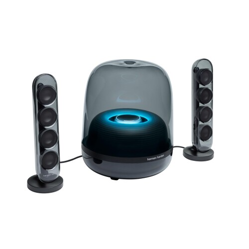 Harman Kardon SoundSticks 4 Wireless Bluetoothスピーカー/サブウファー搭載/電源ケーブル駆動 / 3.5mmアナログ入力搭載 / ブラック / HKSOUNDSTICK4BLKJN｜マニッシュボーイ