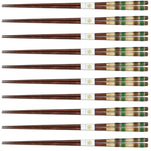J-kitchens ひとそろえ 箸 10膳仕掛ける ( chopsticks set お箸 仕掛ける ) まとめ買い 用 木製 食洗機相応う 調（しらべ） 日本製 23糎 PNO.328770