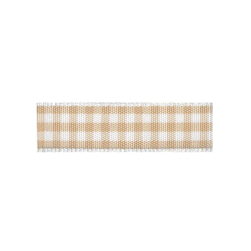 RibbonBon チェックタフタリボン #107 36mm幅 巻(30m) 5サイズ79色展開|マニッシュボーイ