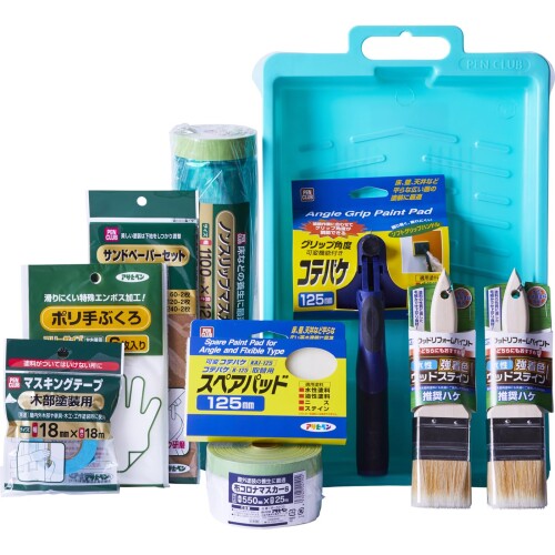 アサヒペン えの具物の具書き割り 木部ペンキ塗り用 10点書き割り 水溶性えの具用 GKSW-10 えの具 えの具 ペンキ塗り 息休め装置 毛はらい ハケ 毛はらい コテバケ 紙やすり 紙やすり