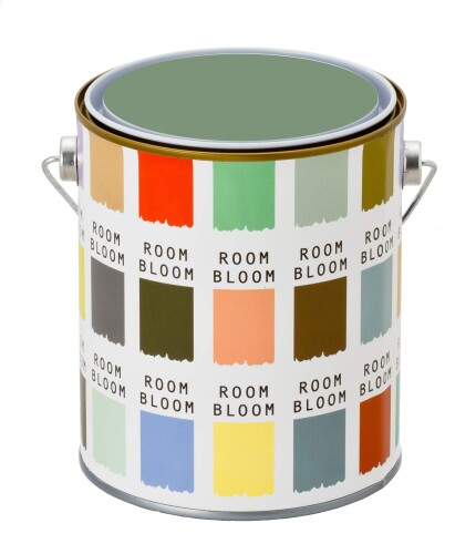 ニッペ 水性塗料(室内 壁用 内装 ペンキ) ROOMBLOOM Matte 1kg カラー:squall(グリーン 緑 黄色がかったくすんだグリーン) 日本製 4580535472177