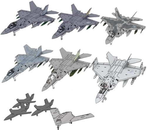 トリファクトリー 1/350 ステルス戦闘機シリーズ 韓国 現用 KF-21 ボラメ KAORI-X ステルス無人戦闘機セット 11機入 3Dプリンター製キット TF-A12