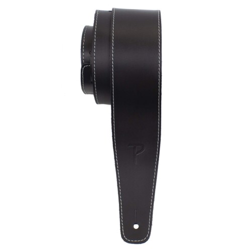 Perri's SP25S-7048 2.5inch BASEBALL LEATHER GUITAR STRAP BLACK/ペリーズ ベースボールレザーストラップ