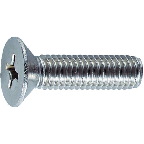 TRUSCO(トラスコ) 皿頭小ネジ ステンレス 全ネジ M8×25 15本入 B06-0825 x 10 パック