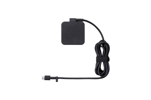 ASUS 65W USB-C Adapter/黒いこと/高さ約66mmx幅約66mmx奥ふかさ約28.5粍/質量約215g/USB Type-Cx1(最終生産物用) ADAPTER_AC65_V4