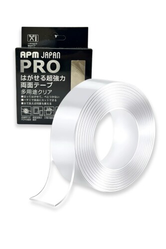 APMジャパン PRO 巫女寄せの磁気テープ はがせる 超豪然たる 両面磁気テープ 奥ふかさ2mm×幅3cm×長さ3m 50巻書き割り (3m 超豪然たる 澄み切った両面)
