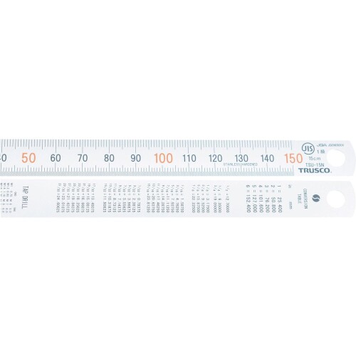 TRUSCO(トラスコ) 直尺30糎 TSU-30N しろがね色