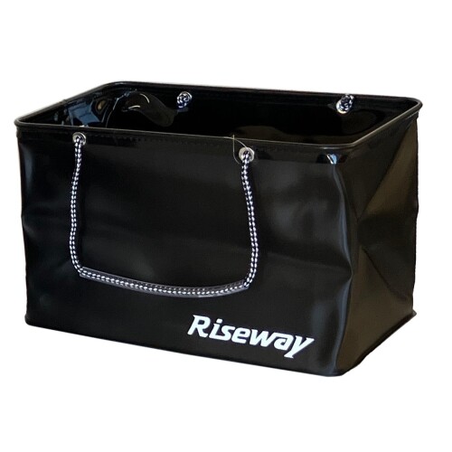 ライズウェイ(Riseway) 磯釣り UEV-044 折りたたみバッカン (フタ無し) 40cm ブラック
