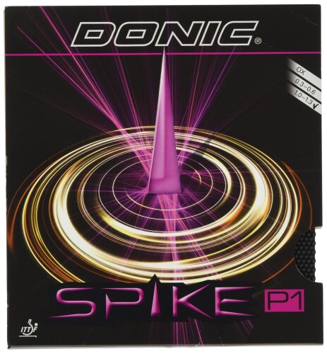 DONIC(ドニック) 卓球 スパイク P1 粒高ラバー ブラック 1.0 AL073