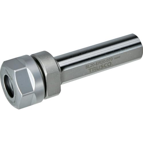 ＴＲＵＳＣＯ ＮＣ旋盤用ストレートシャンクコレットホルダ ＥＲコレットホルダＳＬ型（メトリック） シャンク径２５ 全長１０３ ＥＲ１６用 SL25-ER16-070