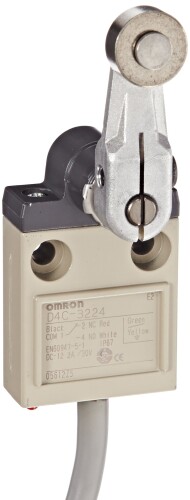 オムロン(Omron) 小っちゃいリミットスイッチ ローラ生き胆形(回転させる) ねじ端子台 原則として厄介なもの 定格4A 1個入り口・入口 D4C-3224