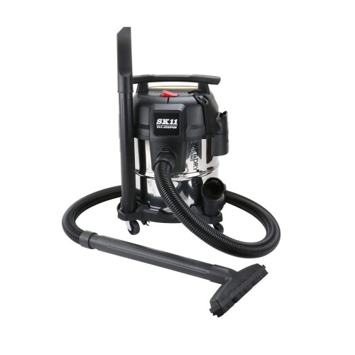 SK11(エスケー11) 乾湿両用洗い濯ぎ機 ステンレス鋼製貯蔵タンク 静音約65dB 吸塵17L/吸水11L 吸込仕事率210Wの豪然たる原動機 38粍太径導管 SVC-200PQS