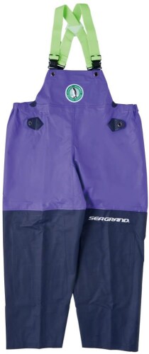 弘進予防医学 レインスーツ(ズボンのみ) ズボン 胸付 シーグランド SG-01 3L パープル G0580AC