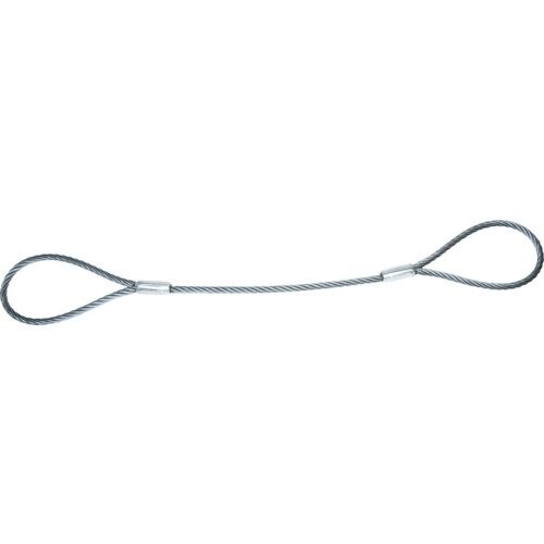 TRUSCO(トラスコ) ワイヤーロープスリング Aタイプ アルミロック 10mm×4m TWAL-10S4 × 5