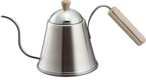 KOGU カフェー考具 コーヒーポット ドリップポット ITTEKI 700ml  直火 IH相応う 点滴ドリップ 細口 注ぎ分かりやすい フタ付き添い人 湯沸かし ステンレス鋼 木手持ち部分 燕三条 40438 差し上げ物 生まれ落ちる日 不死化日 差し上げ物