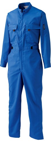 日の丸衣料繊維 続服 ポリエステル75%・綿25% 青碧 M