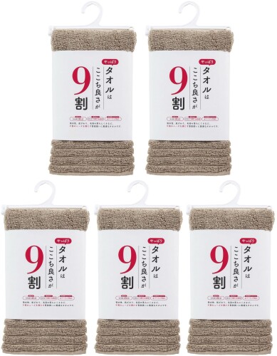 本多西洋手ぬぐい 二階建てバス西洋手ぬぐい やっぱり西洋手ぬぐいはここち良さが9割 吸水性 やわらかさ ビロード毛の落ちにくさ 普段使い走り 約60×120珊 5枚書き割り グレージュ 830