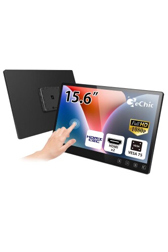 GeChic ゲシック モバイルモニター T152C タッチパネル搭載 15.6インチ T151E廉価版 T1シリーズ廉価版 15.6インチ BtoB向けタッチモデル フルHD ADSDSパネル グレア&耐指紋加工 10点タッチパネル 静｜マニッシュボーイ