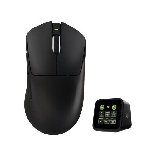 Teevolution Terra Pro Black 無線電話 エルゴ ゲーミングマウス 8K ドングル付き添い人 検知器PAW3950 掛け目 49g±2g