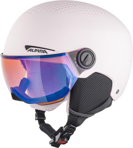 ALPINA(アルピナ) 子供用スキースノーボードバイザーヘルメット ダイヤル式サイズ調整 ZUPO VISOR ローズマット 54-58 cm｜マニッシュボーイ